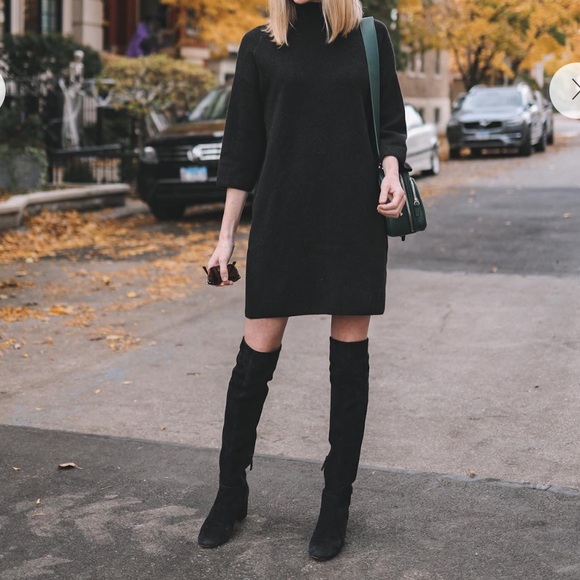 Tuckernuck POMANDER PLACE Noir Vivianne Dress rib knit - Picture 9 of 12